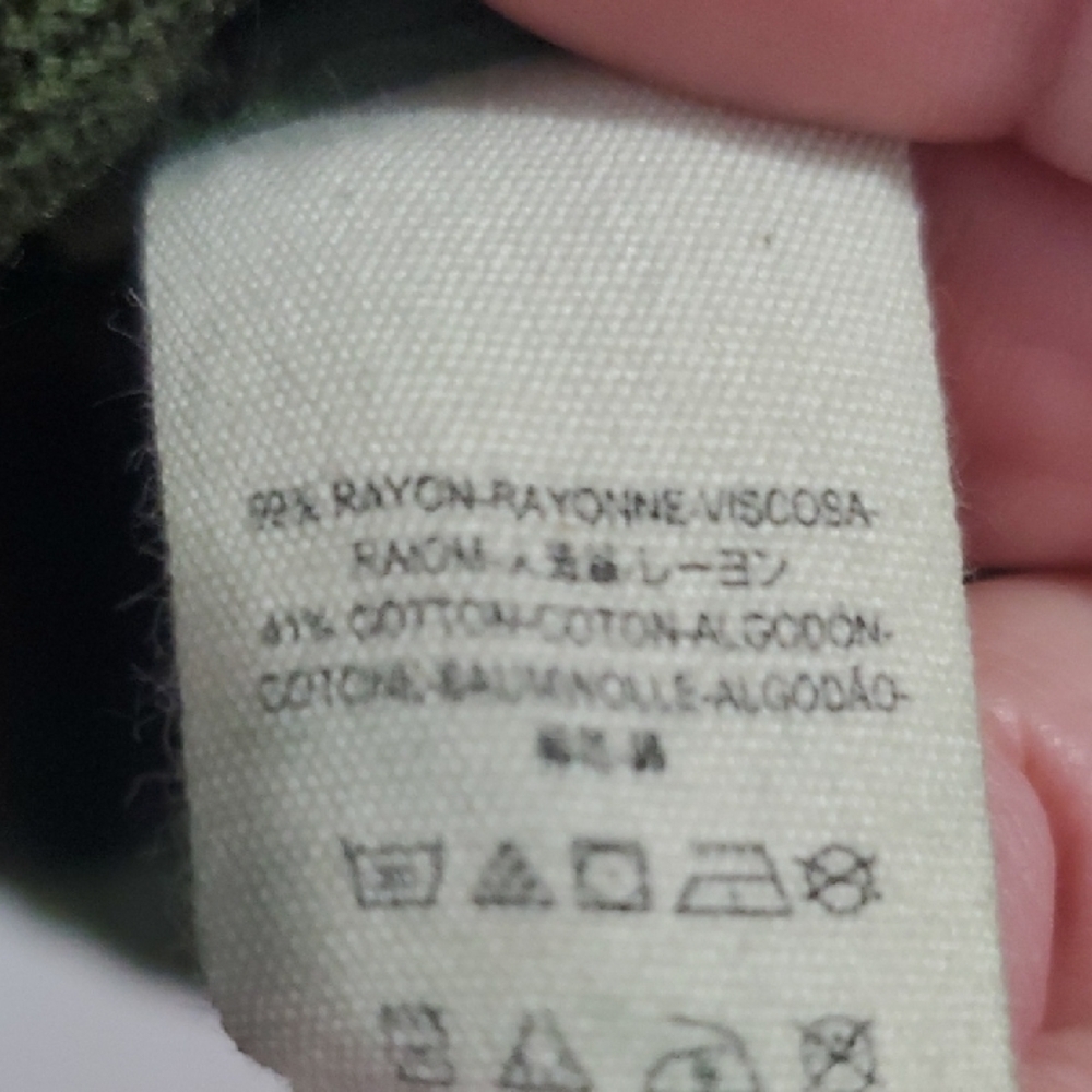 Free People Olive Green Military Style Jacket Rayon / Cotton Blend - Picture 7 of 11